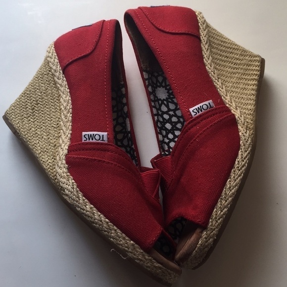 Toms Calypso Canvas Wedge - Picture 4 of 7